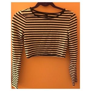Striped crop top